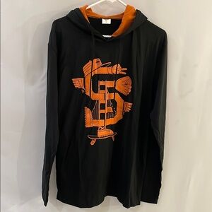 SF Giants Black Hoodie with Orange Graphic